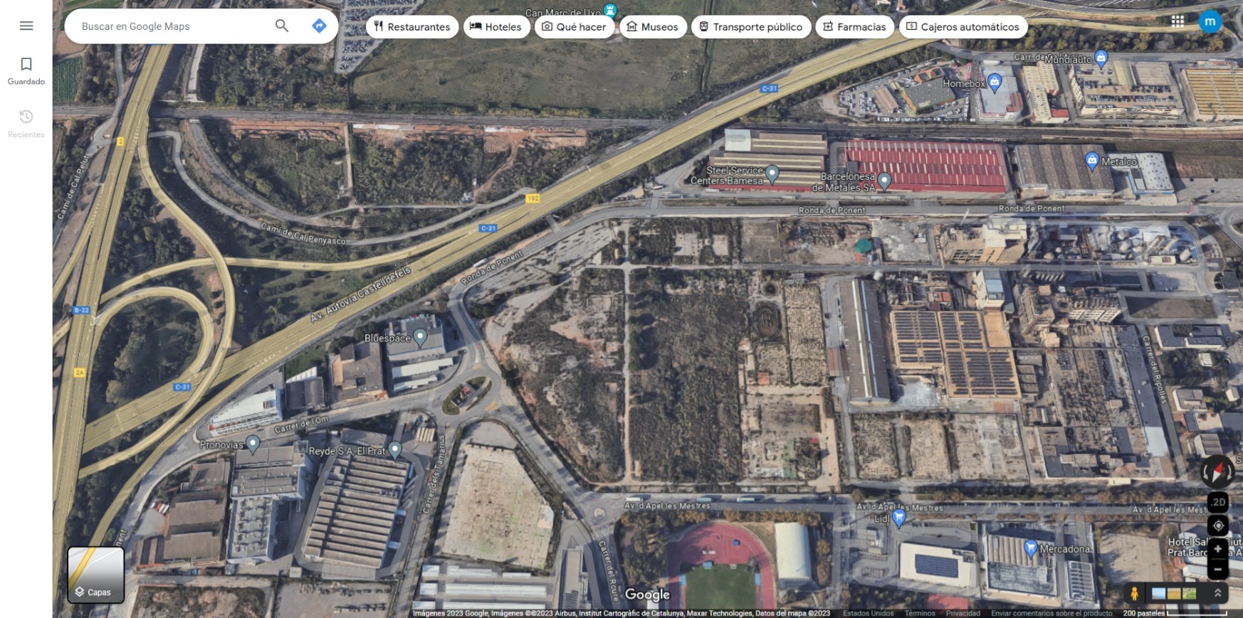 Imatge pels mitjans: Creació zona verda entre l&#39;avinguda Apel.les Mestres i la Ronda de Ponent