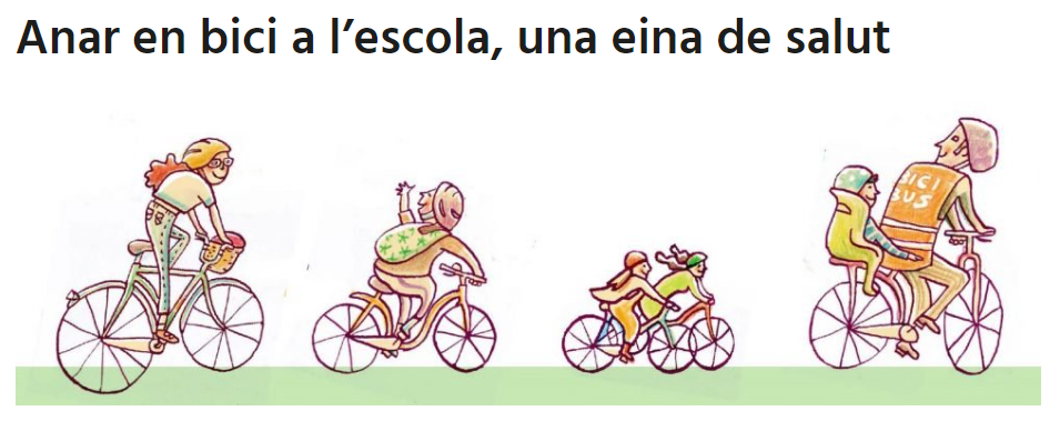 Imatge pels mitjans: Pedalem cap a l'escola