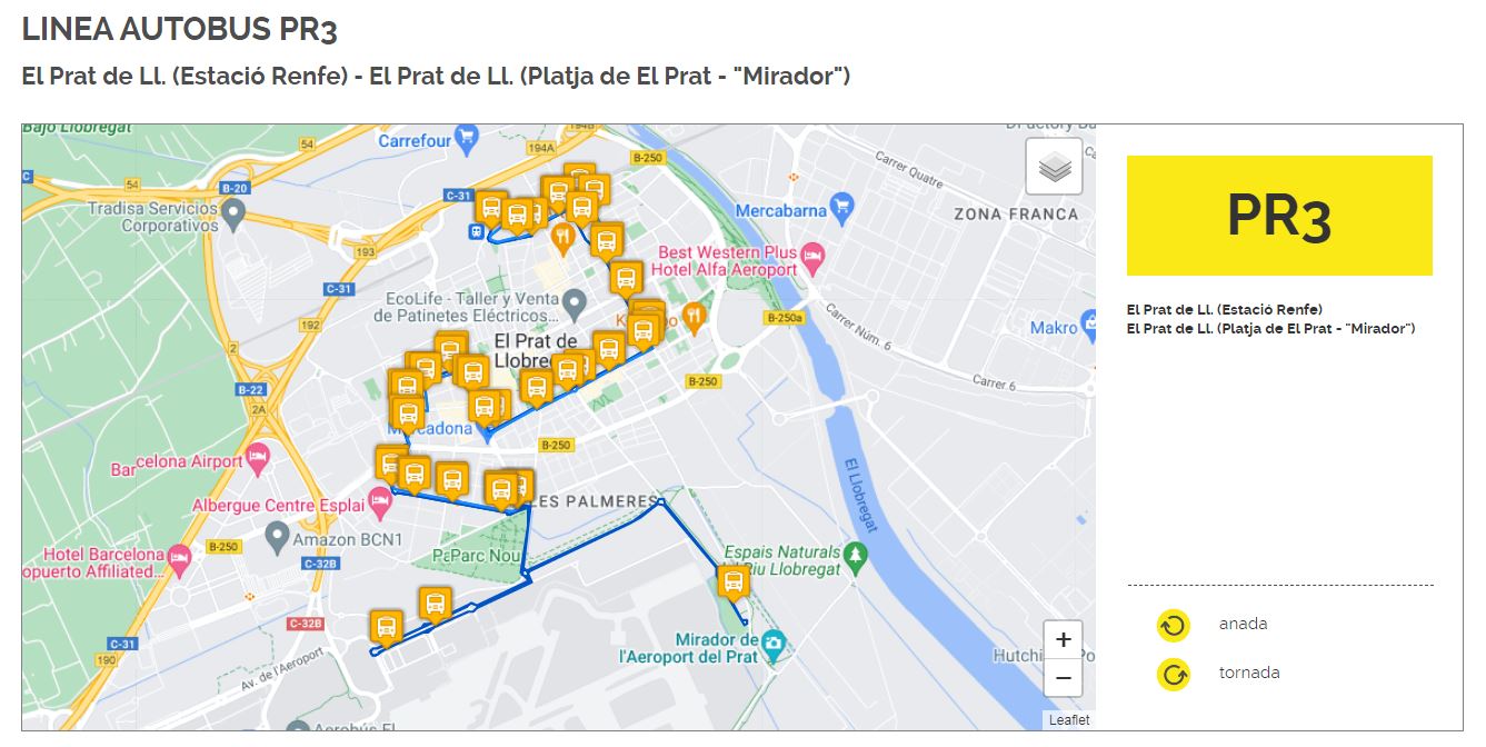 Imatge pels mitjans: Optimitzar l&#39;itinerari de les línies d&#39;autobús del Prat